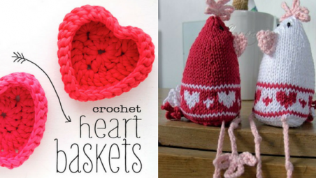 Best free knitting and crochet patterns for Valentine's Day
