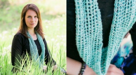 One ball challenge: free lace scarf knitting pattern