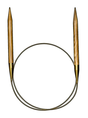 addiNature Olive Wood Fixed Circular Knitting Needles 24in (60cm)										 - US 4 (3.50mm)