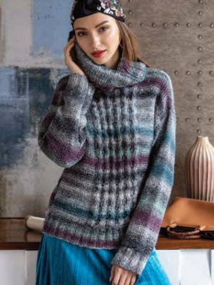 Noro MAG15-02 Turtleneck Pullover										