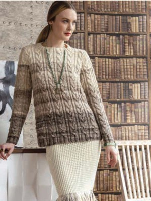 Noro MAG15-06 Ombre Cable Sweater										