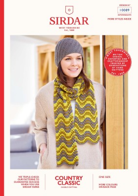 Sirdar Country Classic 10089 Hat and Scarf										 - Sirdar Country Classic 10089