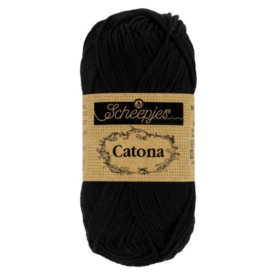 Scheepjes Catona 50g										 - 110 Jet Black