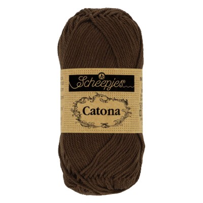 Scheepjes Catona 50g										 - 162 Black Coffee