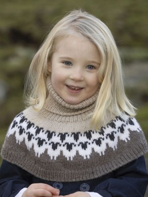 Viking Garn 2309-6 Children's Flokken Neckwarmer - Beige										