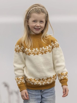 Viking Garn 2508-1 Helle Sweater - Natural White										