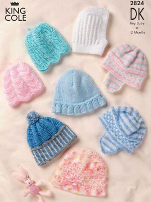 King Cole 2824 Baby's Hats										
