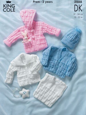 King Cole 2888 Baby's Cardigans										