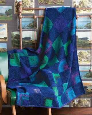 Noro MAG7-31 Mitered Squares Blanket										