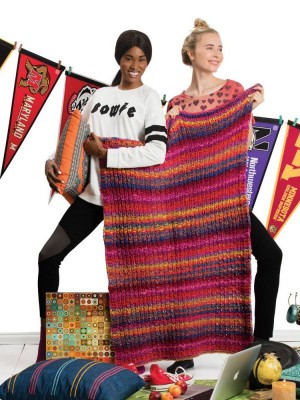 Noro MAG9-31 Slip Stitch Rib Blanket										
