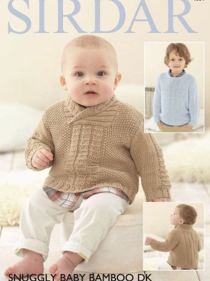 Sirdar 4664 Baby Wrap Over and Round Neck Cardigans										