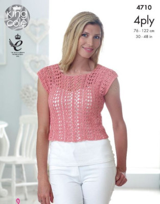 King Cole 4710 Cardigan and Top										