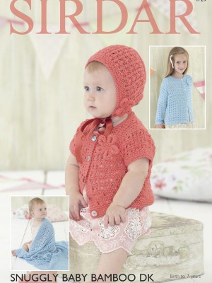 Sirdar 4729 Children's Cardigans, Blanket and Bonnet										