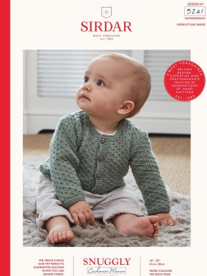 Sirdar 5241 Baby Pip Stitch Cardigan										