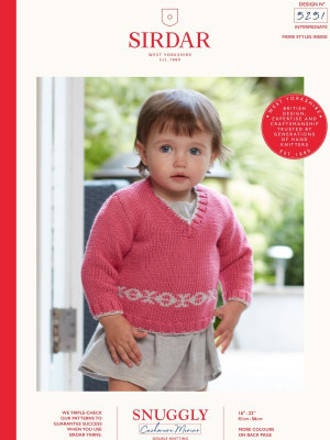 Sirdar 5251 Baby Fairisle Band Jumpers										