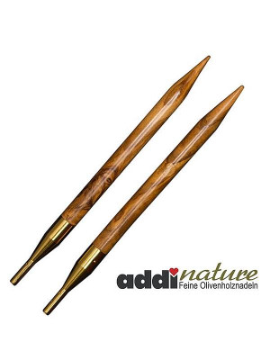 addiClick Nature Olive Wood Knitting Needle Tips										 - US 5 (3.75mm)