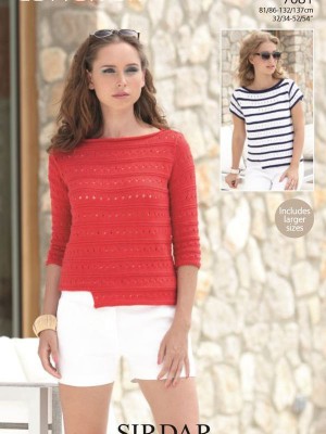Sirdar 7081 Assymetric Tops										