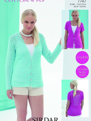Sirdar 7747 Cardigan										