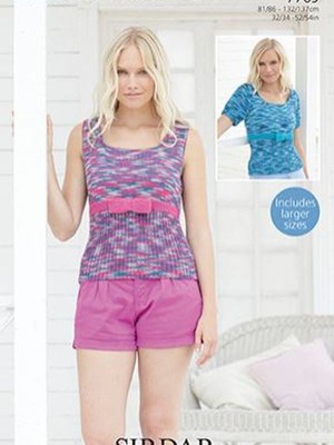 Sirdar 7769 Ladies Bow Detail Vest Tops										