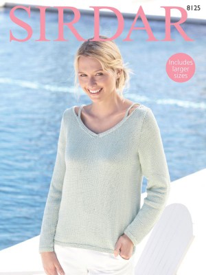 Sirdar 8125 Simple Summer Sweater										