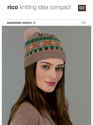 Rico KIC 098 Fairisle Cardigan & Hat										