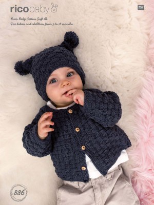 Rico KIC 886 Baby Jacket & Hat										