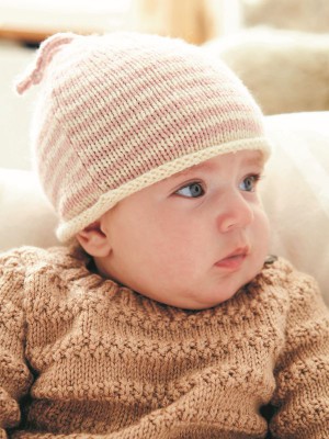 Rowan Aida Baby Beanie Hat										