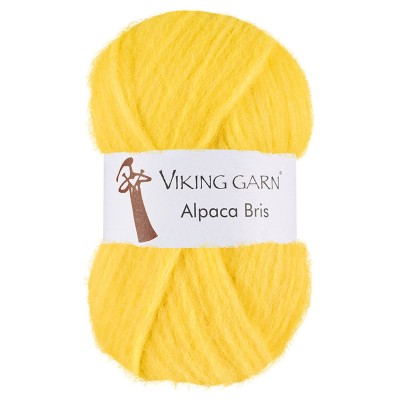 Viking Garn Alpaca Bris										 - 344 Bright Yellow