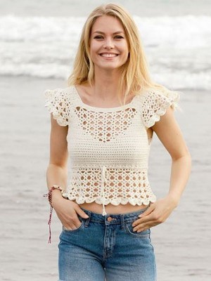 DROPS California Dream Crochet Top										