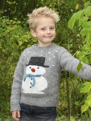DROPS Frosty Christmas Kids Sweater										
