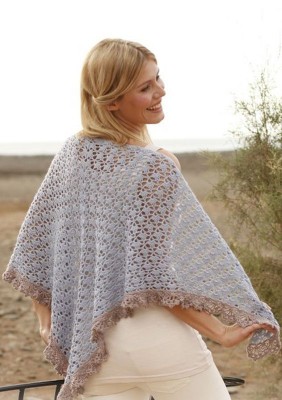 DROPS Tranquillity Crochet Shawl										
