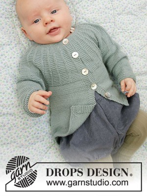 DROPS Baby Business Baby Cardigan in Baby Merino										
