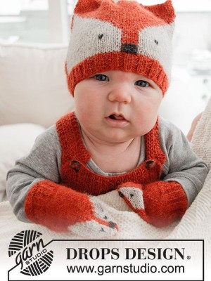DROPS Baby Fox Hat & Mittens										