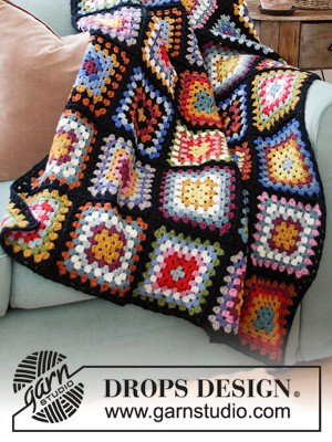 DROPS Granny Hugs Crochet Blanket in Karisma										