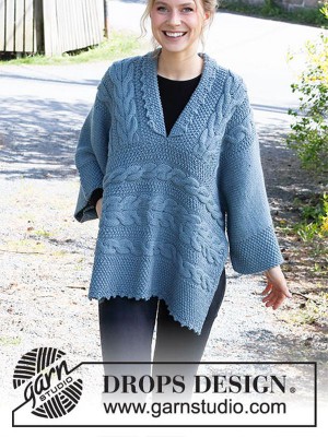 DROPS Indiekimono Poncho in Nepal										