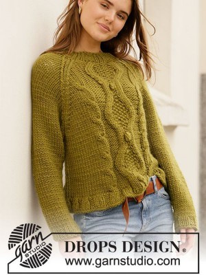 DROPS Mossy Twine Sweater										