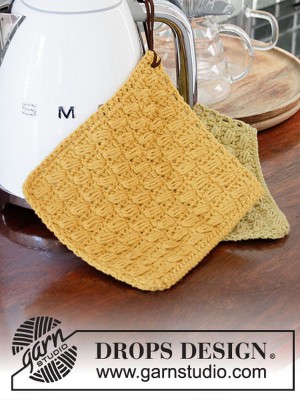 DROPS Tea Break Crochet Pot Holder										