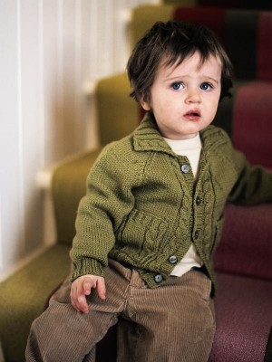 Rowan Walnut Baby Cardigan										