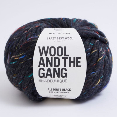 Wool and the Gang Crazy Sexy Wool										 - Funfetti 219 Allsorts Black