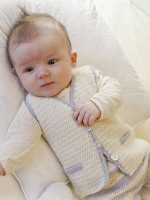 DROPS Heartthrob Crochet Baby Vest										