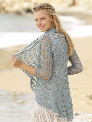 DROPS Isla Bonita Crochet Circle Cardigan										