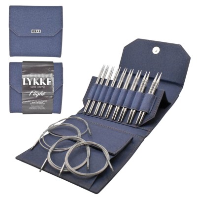 LYKKE Flight Inter Changeable Needle 5in Tips, Set of 9										 - Denim