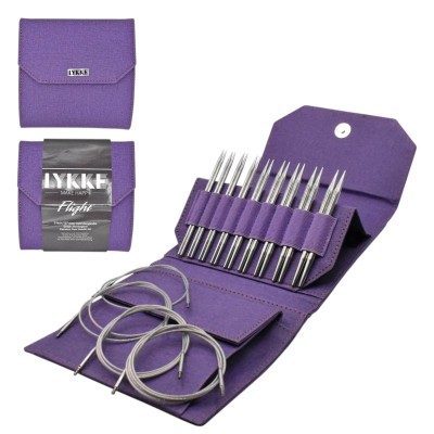 LYKKE Flight Inter Changeable Needle 5in Tips, Set of 9										 - Purple