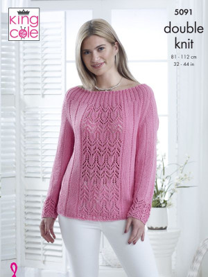 King Cole 5091 Lace Sweater & Top										