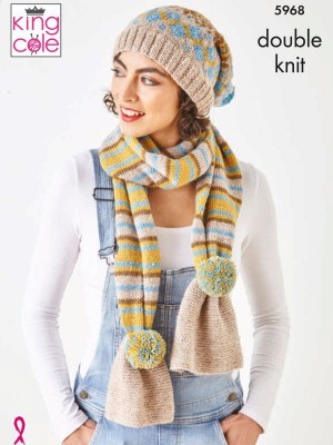 King Cole 5968 Hats, Scarf and Handwarmers										