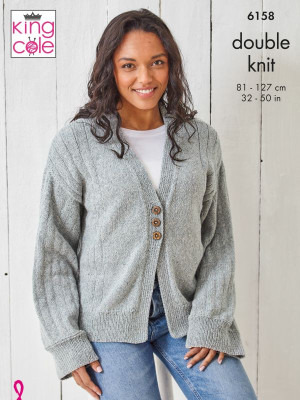 King Cole 6158 Cardigan and Sweater										