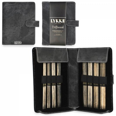 LYKKE Double Pointed 15cm (6in) Needle Set 2mm-3.75mm Driftwood Gray										 - Driftwood Grey Denim