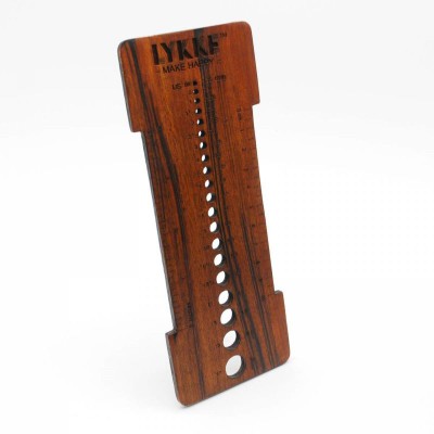 LYKKE Make Happy Needle Sizer and Gauge Tool										 - Indian Sheesham Rosewood