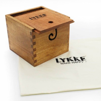 LYKKE Make Happy Oversized Yarn Box										 - Mango Wood