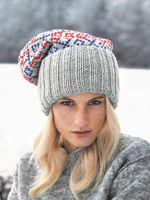 Patons Arne & Carlos Merino Moments Fairisle Slouch Hat										
